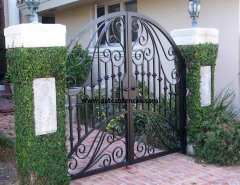 Paradise - Walk Gates, Iron Walk Gates, Aluminum Walk Gates with Custom Design