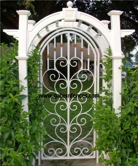 Touch of Class - Steel Garden Gate, Garden Entry Gates, Iron / Steel Modern Garden Gate