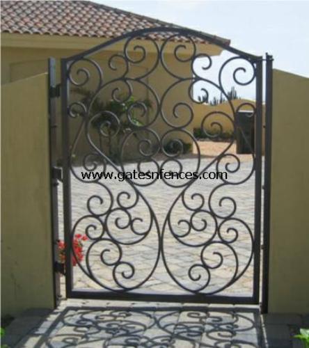 Tuscany - Iron Walk Gate, Single Walk Gate or Double Garden Gates, Door Gates