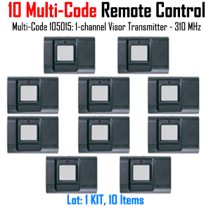 Multi-Code105015: 1-Channel Visor Transmitter