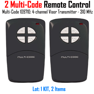 Multi-Code 109710 Remote Control: 4-Channel Visor Transmitter