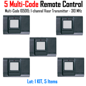 Multi-Code105015: 1-Channel Visor Transmitter