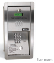 Doorking 1802 Access Control Entry System - Doorking 1802 Telephone Entry Systems Flush Mount