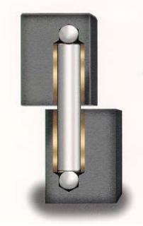 Elite Power Hinge 1 - Steel / Steel Gate Hinge