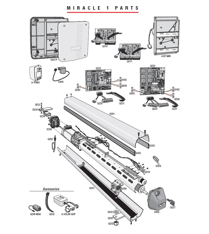 Elite Gate Opener Parts - Elite Miracle 1 Gate Operator