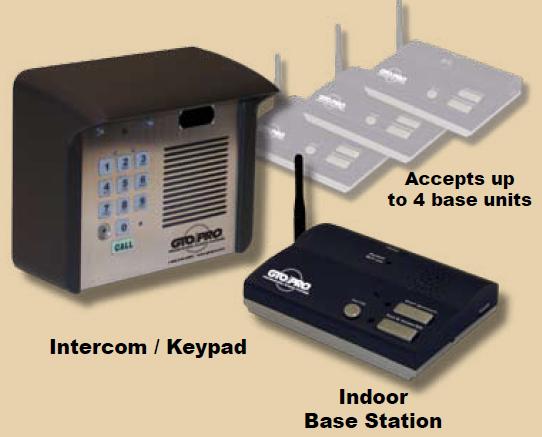 GTO F3101MBC Wireless Intercom System, Entry Gate Intercom w/ Keypad