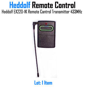HEDDOLF EX220-1K Long Range Transmitter, Heddolf Clicker, Gate or Door Remote Control 