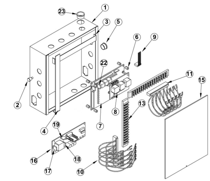 OSCO Arm Barrier Operator Control Box Parts - BGU-D