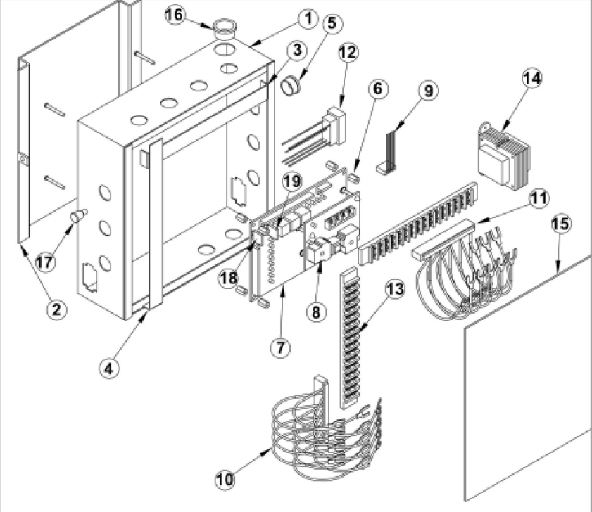 OSCO Slide Gate Opener Single Phase Control Box Parts - HSLG