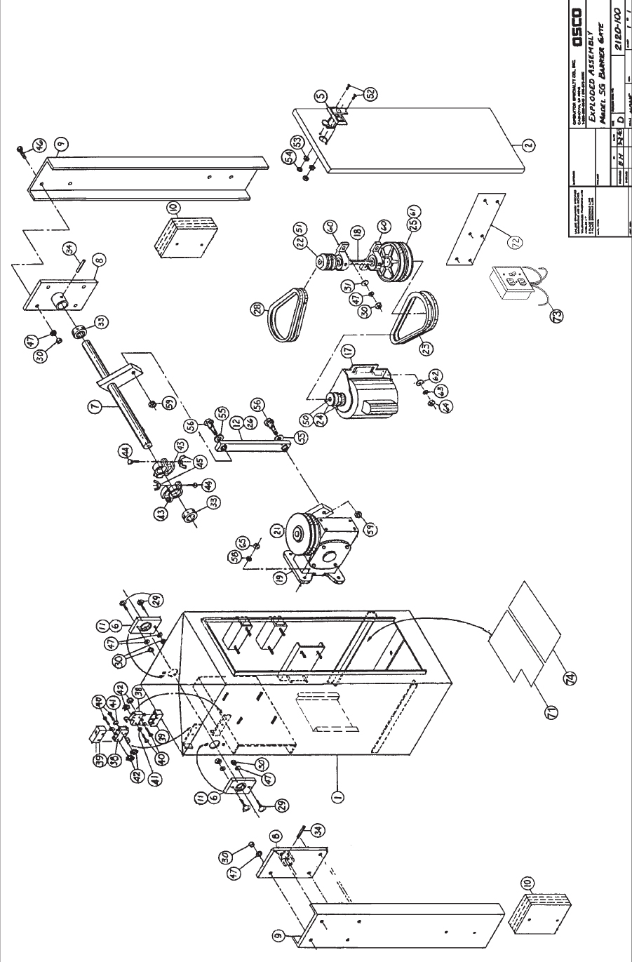 OSCO Arm Barrier Operator Parts - SG