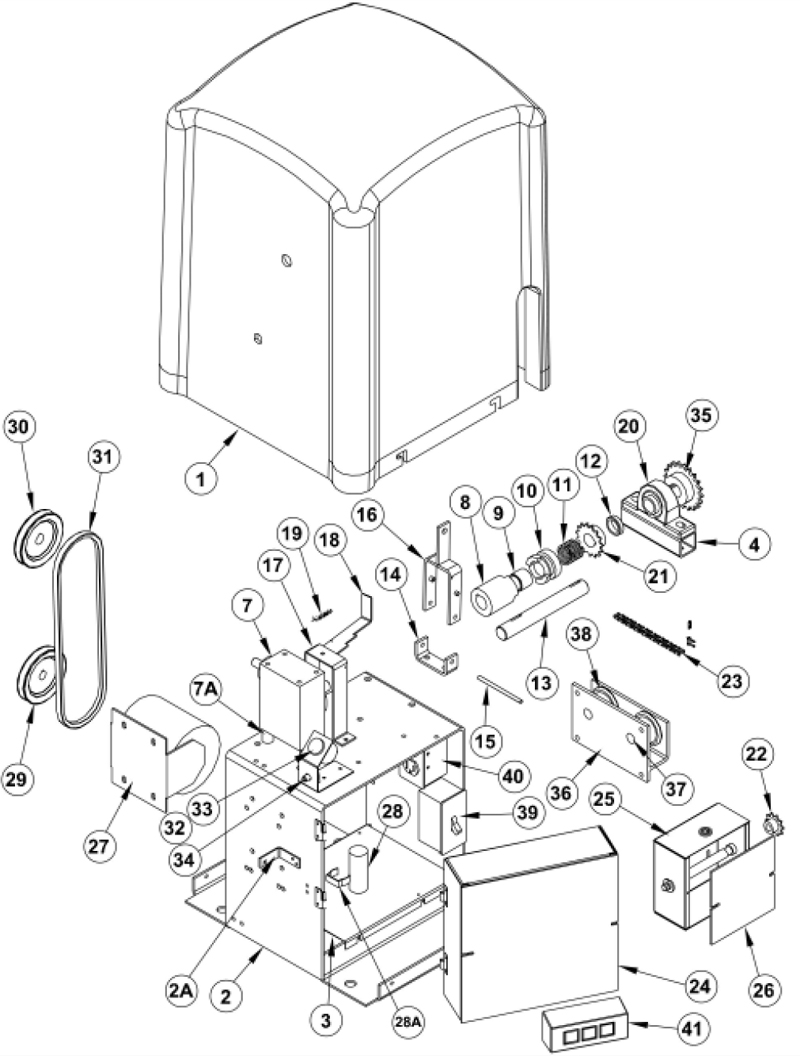 OSCO Slide Gate Opener Parts - SLR