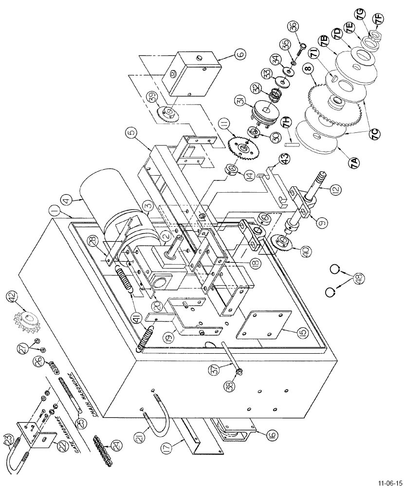 OSCO Slide Gate Opener Parts - VS-GSLG