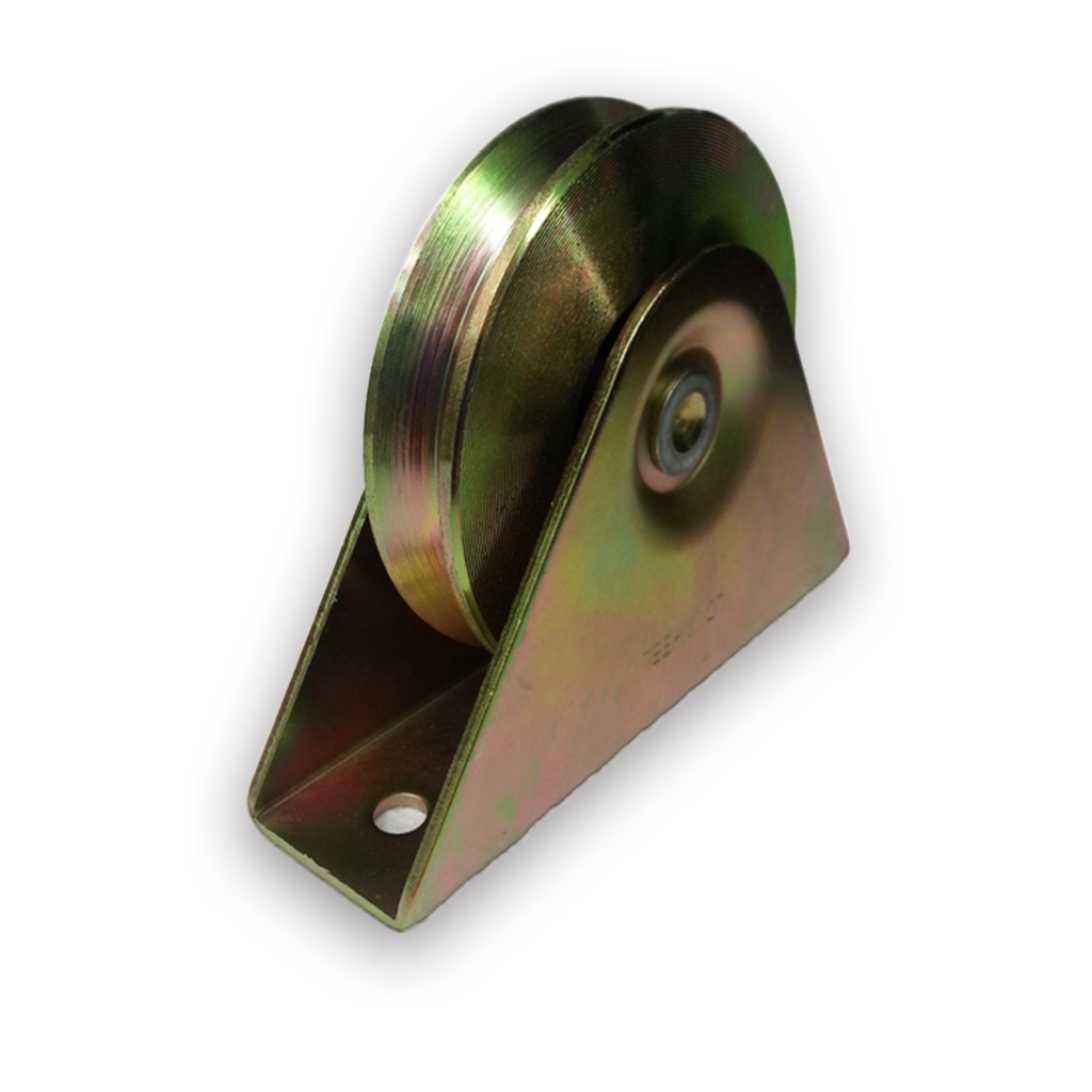 4 Inch Steel V Groove Wheel V Groove Gate Wheels with Bracket