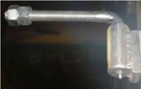 5/8" J-bolt Hinge Adjustible Heavy Duty Gate Hinge Aluminum (PAIR) 